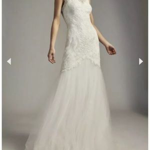 Tadashi Shoji “Janey” Ivory Wedding Gown. New!